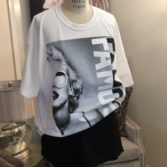 PP Tops - Black and White Marilyn Monroe Tee